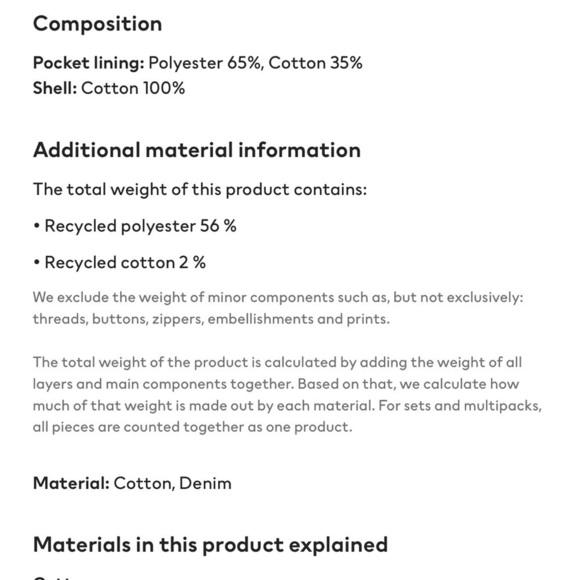 H&M Straight Leg Blue Denim Jeans Sz. 6 (Brsnd New on Website) - Picture 6 of 9